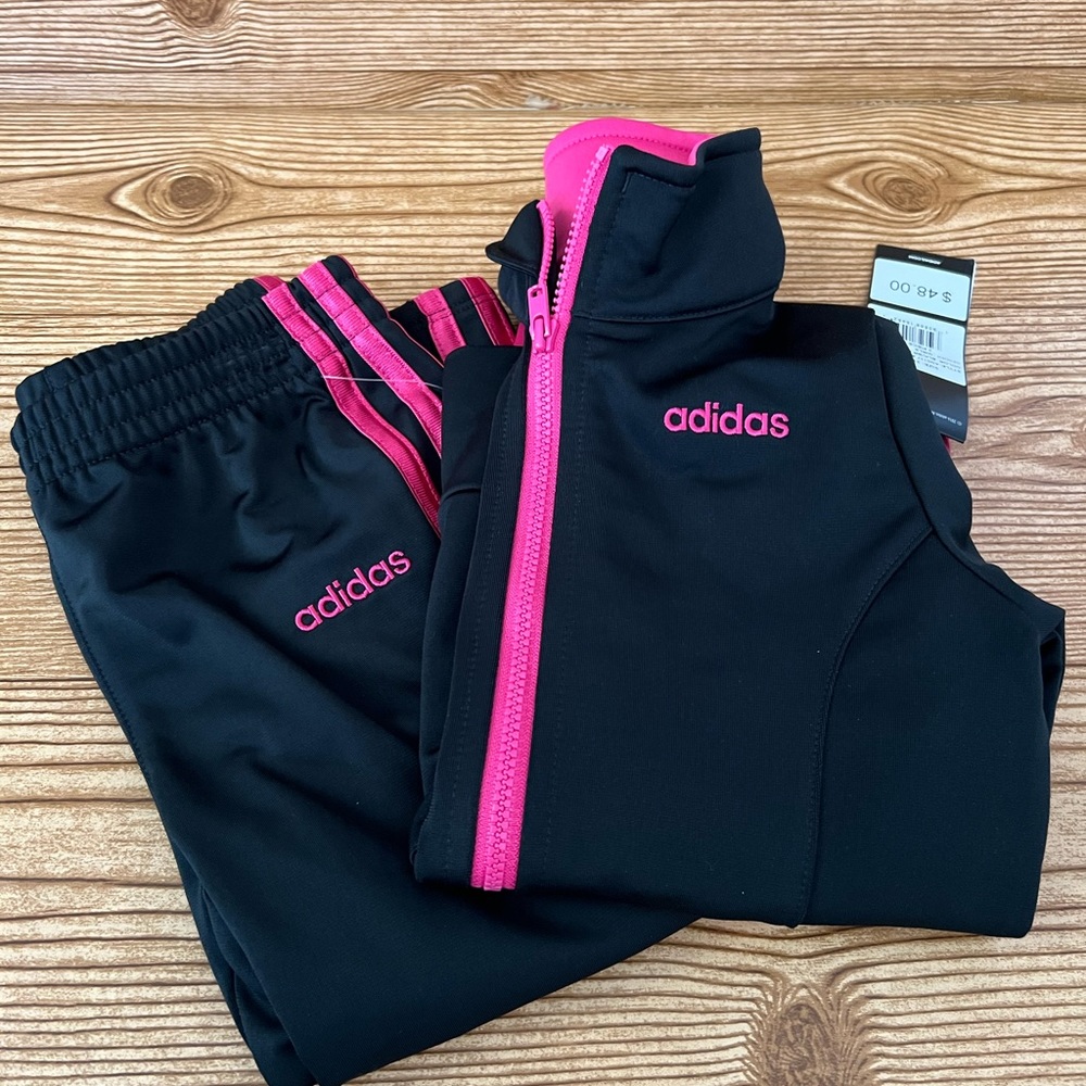 NWT - Toddler Girls 3T adidas 2 Piece set